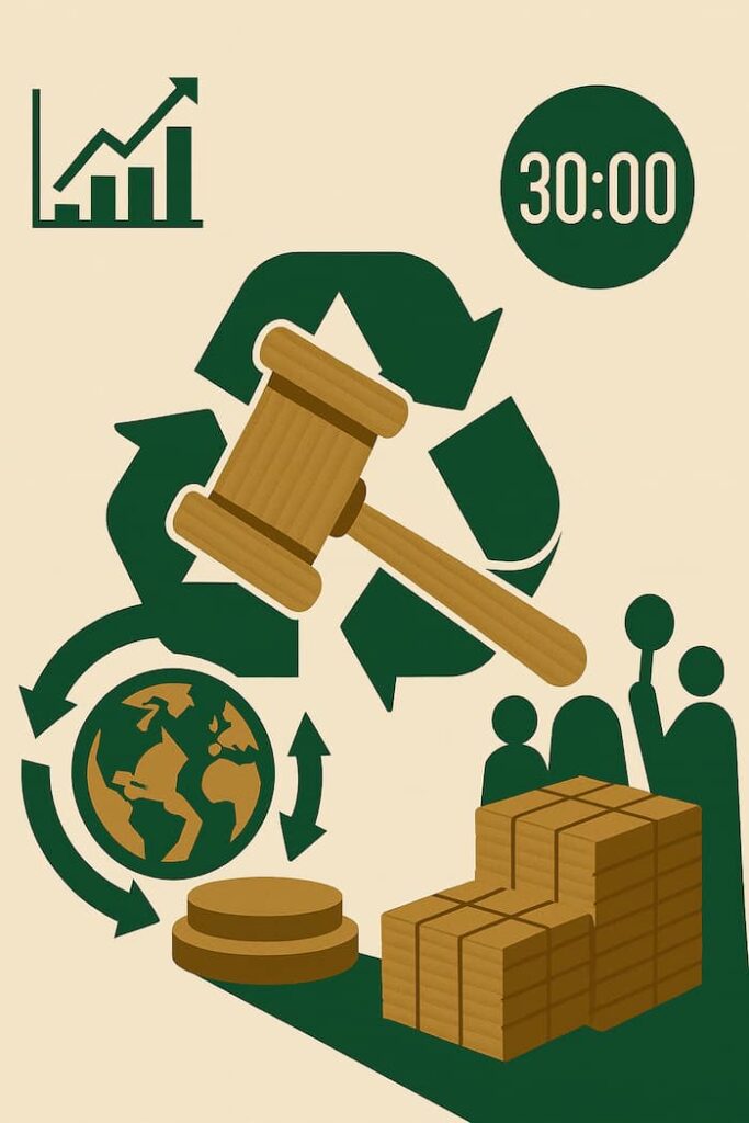 Global Auction of Recovered Paper for Recycling